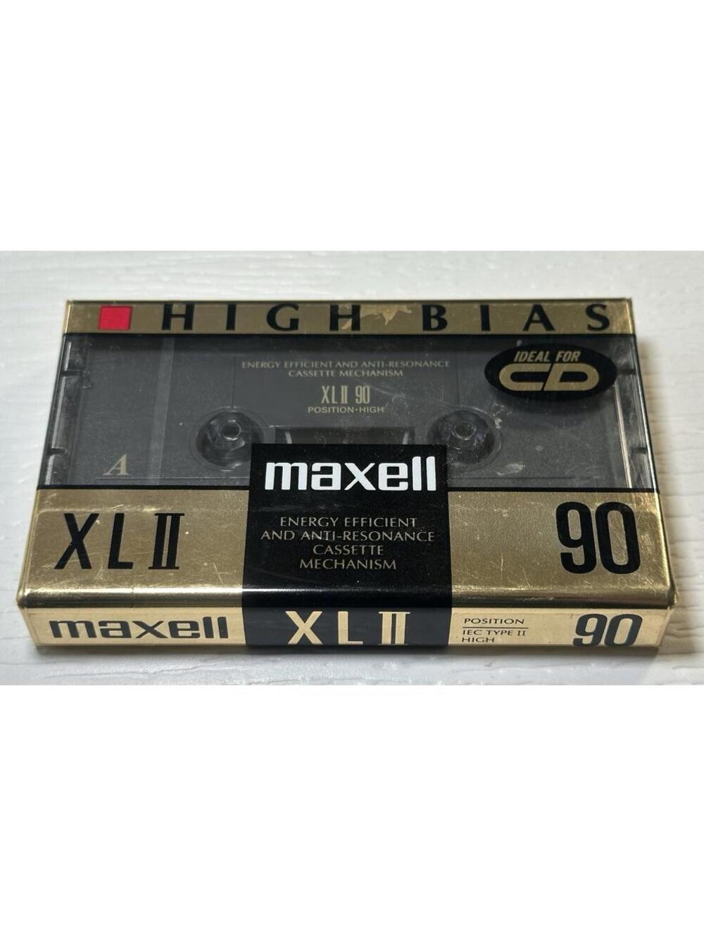 Brand New Sealed Maxell XL II 90 high bias blank audio cassette tape